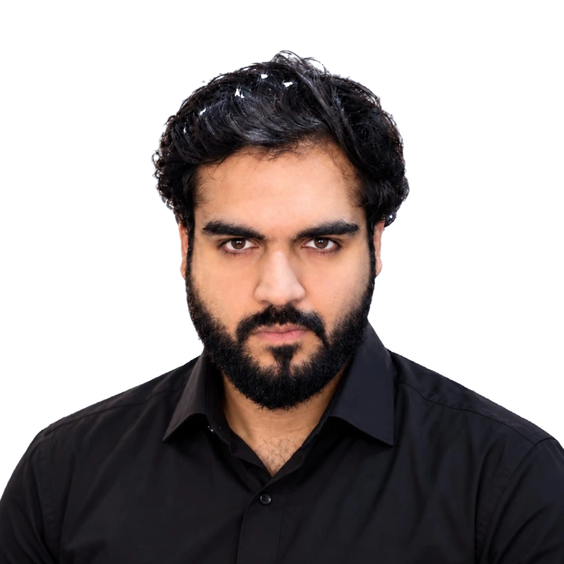 Muhammad Raza Shah, founder of FBA Venture, wearing a black shirt